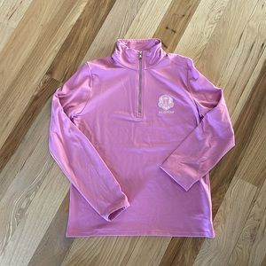 Polo Ralph Lauren pink quarter zip - size XL.